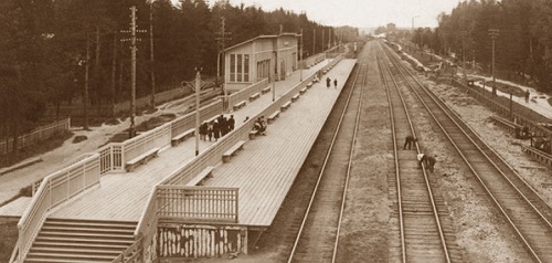 Мытищи и окрестности (Кинохроника и галерея старых фото) Станция Тайнинская нач 20 века