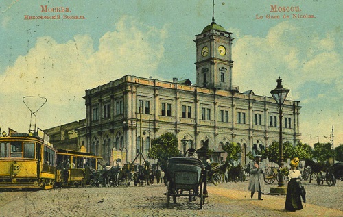 Площадь трех вокзалов в Москве. Кинохроника 1918 и 1927 