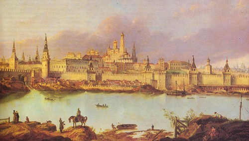 Москва-река близ Кремля 1707г. Прогулка по Москва-реке в 20-х годах XX века. Кинохроника смотреть онлайн.