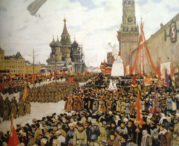 Парад на Красной площади. 1 мая 1922 года.