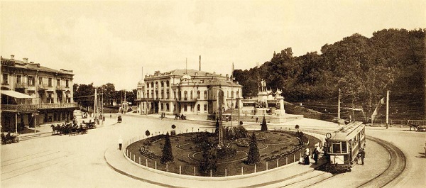 Крещатик. Европейская площадь. 1911 год Кинохроника