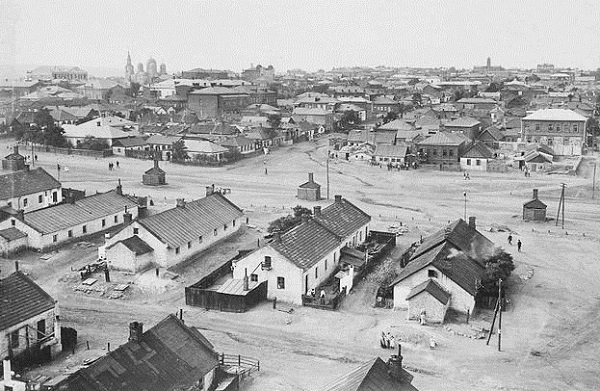 Шахтерский поселок в Юзовке. Донбасс. 1912 г. История Новороссии.
