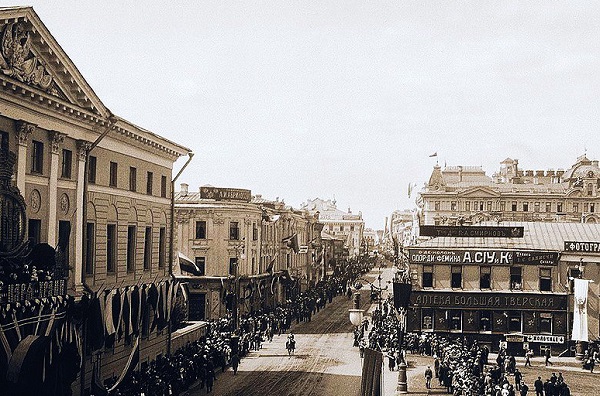 Тверская улица в конце XIX века. Фильмы 1896 года