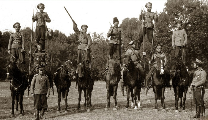 Атака кавалерии. Военные маневры. 1918 год Кинохроника